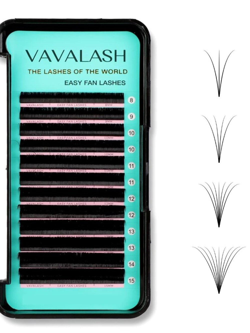 Easy Fan Lash Extensions, Volume Lashes Extensions D Curl 0.05mm 8-25mm Mixed &